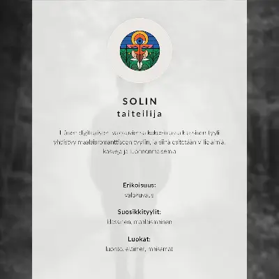 Poster a horse in a misty forest with ferns