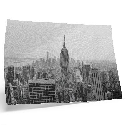 Decorative canvas print Modern black and white metropolitan panorama