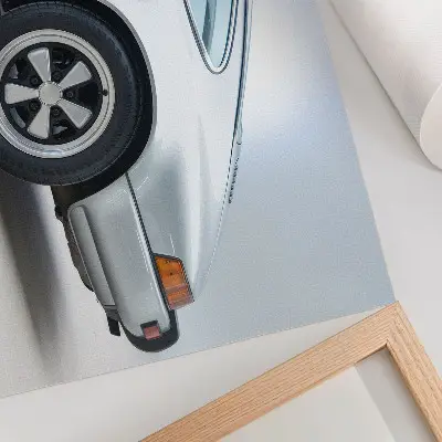Poster classic sports car in an elegant and chic style