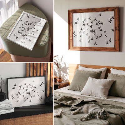 Poster Birds in Flight Elegant Black and White Harmonies