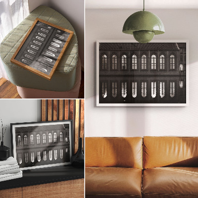 Decorative canvas print Symmetry, reflection, architectural elegance, harmony