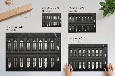Decorative canvas print Symmetry, reflection, architectural elegance, harmony