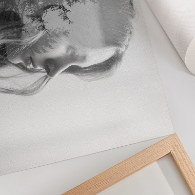 Poster Black and white portrait subtle elegance