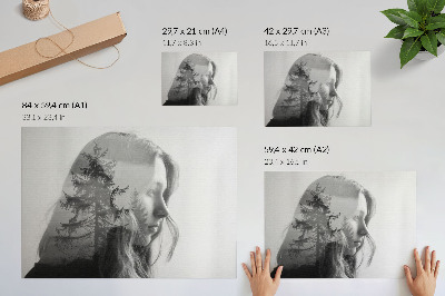 Poster Black and white portrait subtle elegance