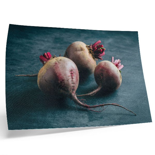 Photo canvas Three beets minimalist raw beauty of nature