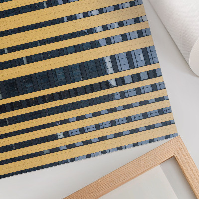 Decorative canvas print Modern symmetry contrast of yellow and blue