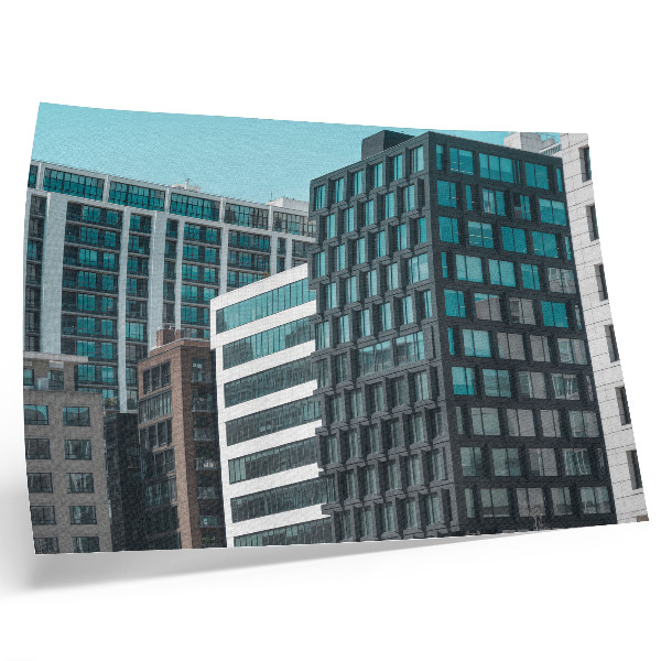 Poster Modern buildings glass geometry harmony