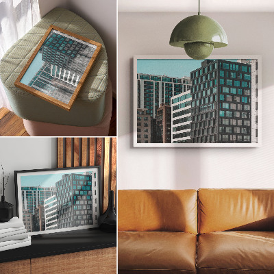 Poster Modern buildings glass geometry harmony