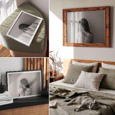 Photo canvas The minimalist charm of figures in monochrome