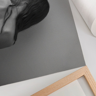 Photo canvas The minimalist charm of figures in monochrome