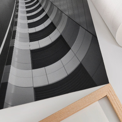 Decorative canvas print Modern geometric spatial tunnel