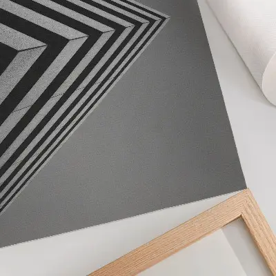 Photo canvas featuring symmetry, lines, and monochrome dynamic composition