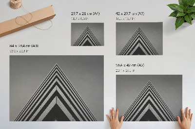 Photo canvas Symmetry, lines, monochromatism, dynamic composition
