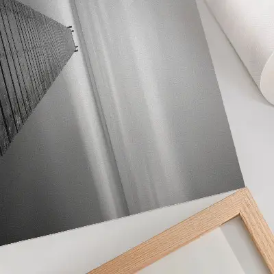 Poster monochromatic pier with a calm surface and elegant aesthetic