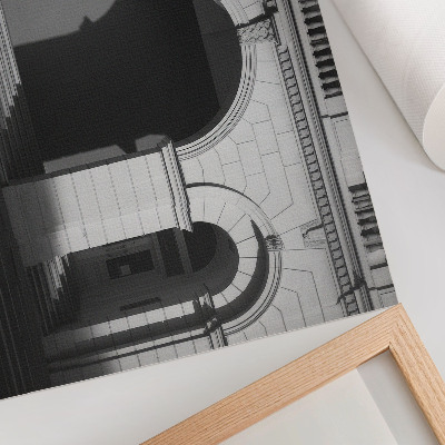 Decorative canvas print Elegant architecture classic arches shadows