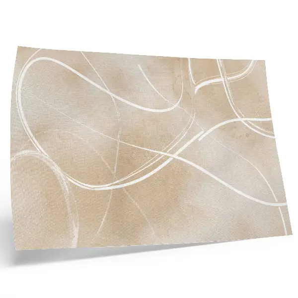 Decorative canvas print featuring harmonious lines with delicate colors in a peaceful style