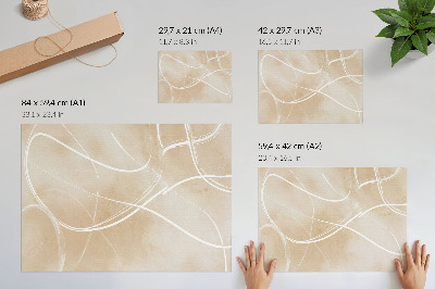 Decorative canvas print Harmonious lines, delicate colors, peace