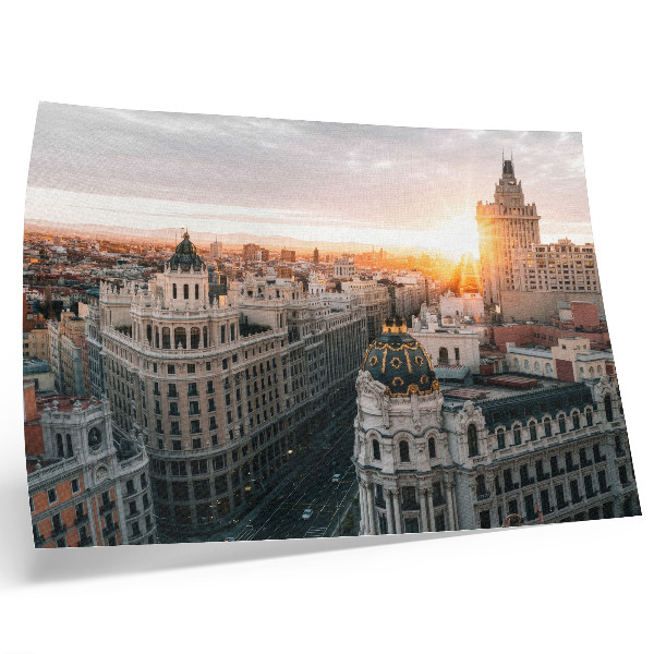 Decorative canvas print An evening city with majestic architecture