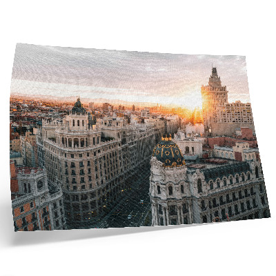 Decorative canvas print An evening city with majestic architecture