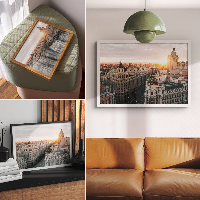 Decorative canvas print An evening city with majestic architecture