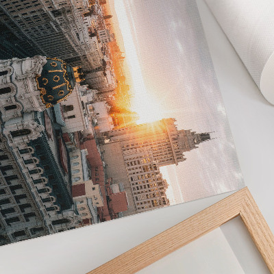 Decorative canvas print An evening city with majestic architecture