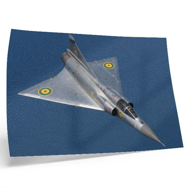 Photo canvas A dynamic military jet in the air