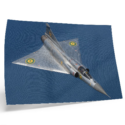 Photo canvas A dynamic military jet in the air