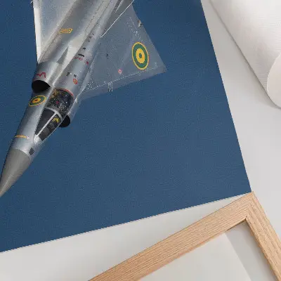 Photo canvas a dynamic military jet in flight