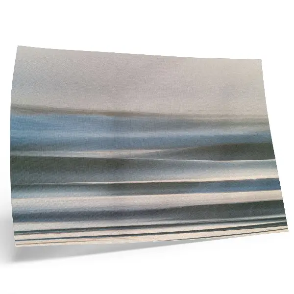 Decorative canvas print delicate pastel blue waves