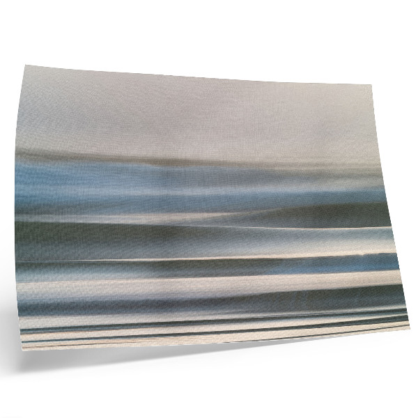Decorative canvas print Delicate pastel waves in shades of blue
