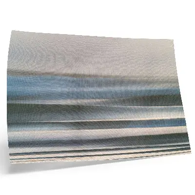 Decorative canvas print delicate pastel blue waves