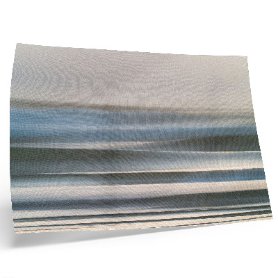 Decorative canvas print Delicate pastel waves in shades of blue