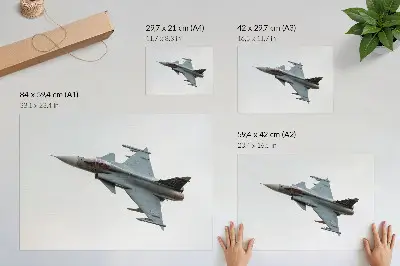 Photo canvas a modern fighter jet flying in the sky