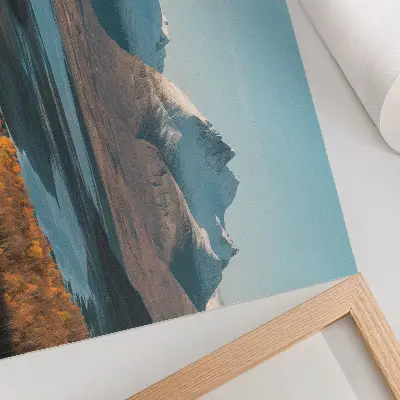 Photo canvas picturesque mountains and colorful autumn scenery