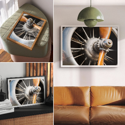 Photo canvas Metal propeller elements industrial look