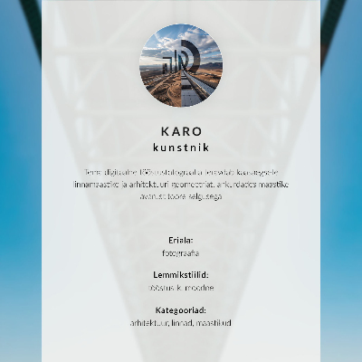 Poster Bridge at night modern structure peaceful atmosphere