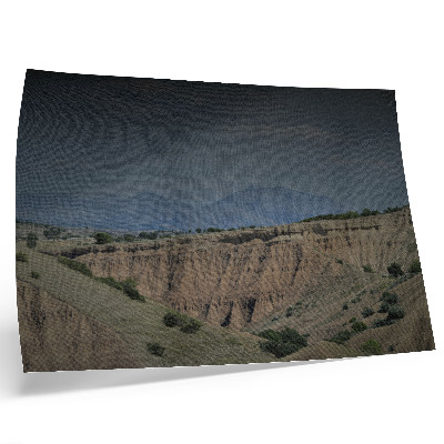 Poster Vast valleys cliffs mountains natural landscape