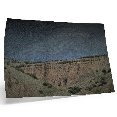 Poster vast valleys with cliffs and mountain landscapes