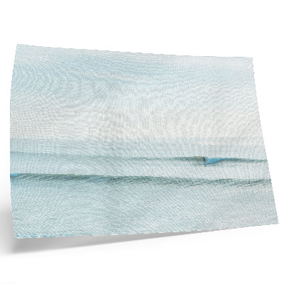 Decorative canvas print Ocean waves surfer calm minimalist