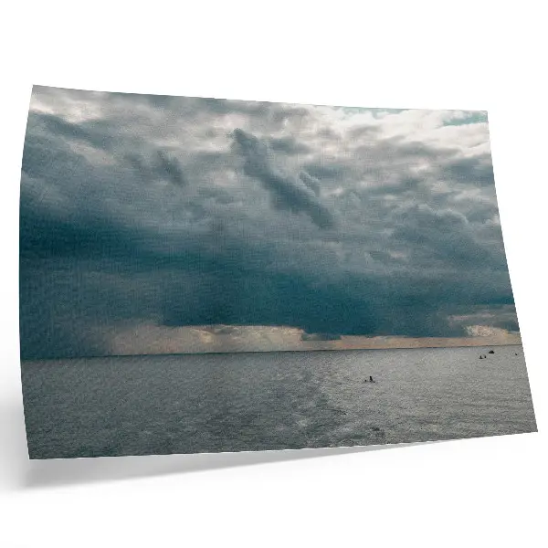 Photo canvas stormy sky over an open ocean