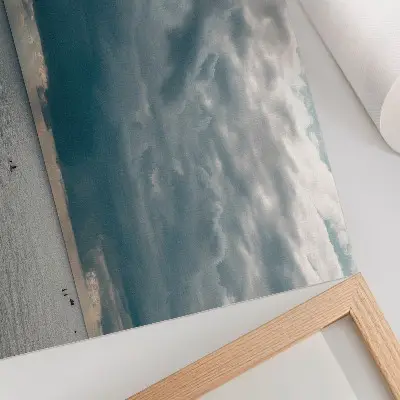 Photo canvas stormy sky over an open ocean