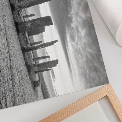 Photo canvas Raw stones mysterious circle peace reflection