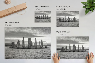 Photo canvas Raw stones mysterious circle peace reflection