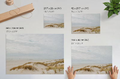 Photo canvas Sandy beach minimalism space peace