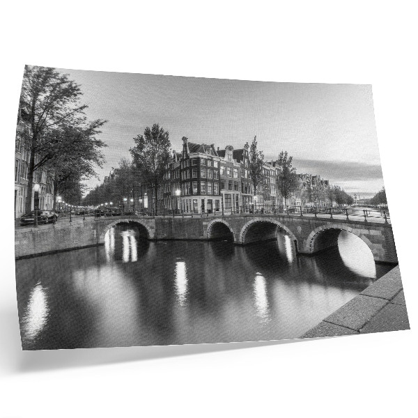 Decorative canvas print Elegant bridges, classic architecture, canals