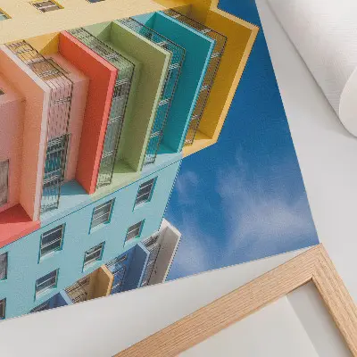 The energy of color in modern architecture poster