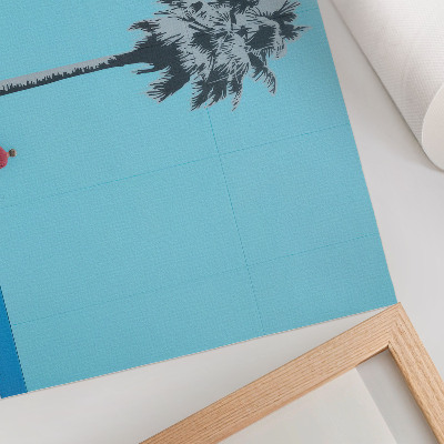 Decorative canvas print Two palm trees murals contrast new look.