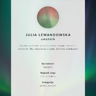 Photo canvas Green aurora, shimmering lights, calm surface