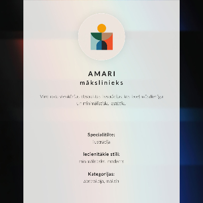 Poster Pastel waves subtle elegance harmony