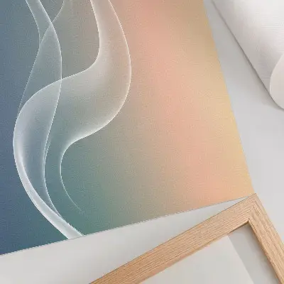 Poster pastel waves in harmony and subtle elegance